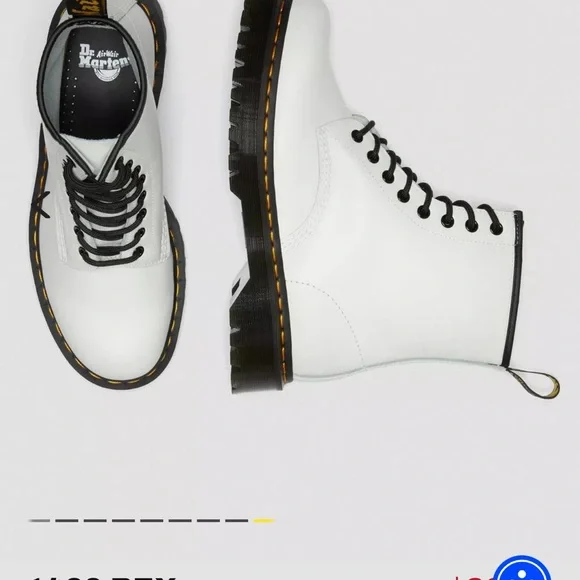 NWT DR. MARTENS 1460 BEX SMOOTH LEATHER LACE UP BOOTS - Picture 10 of 12